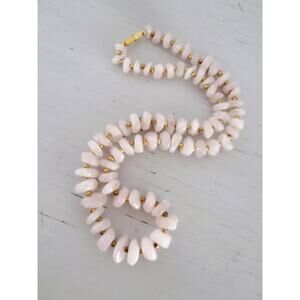 Graduated Rose Quartz Necklace